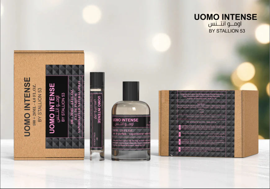 UOMO INTENSE BY STALLION 53 MEN EDP - 100MI + 20Ml By Emper