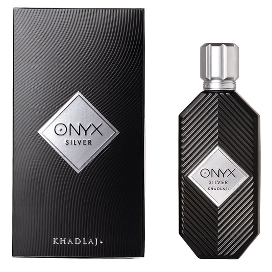 ONYX SILVER by Khadlaj for Men EDP - 3.4oz (100ml)