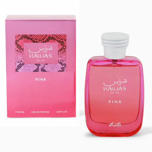HAWAS PINK WOMEN EDP - 100ML (3.40z) By RASASI