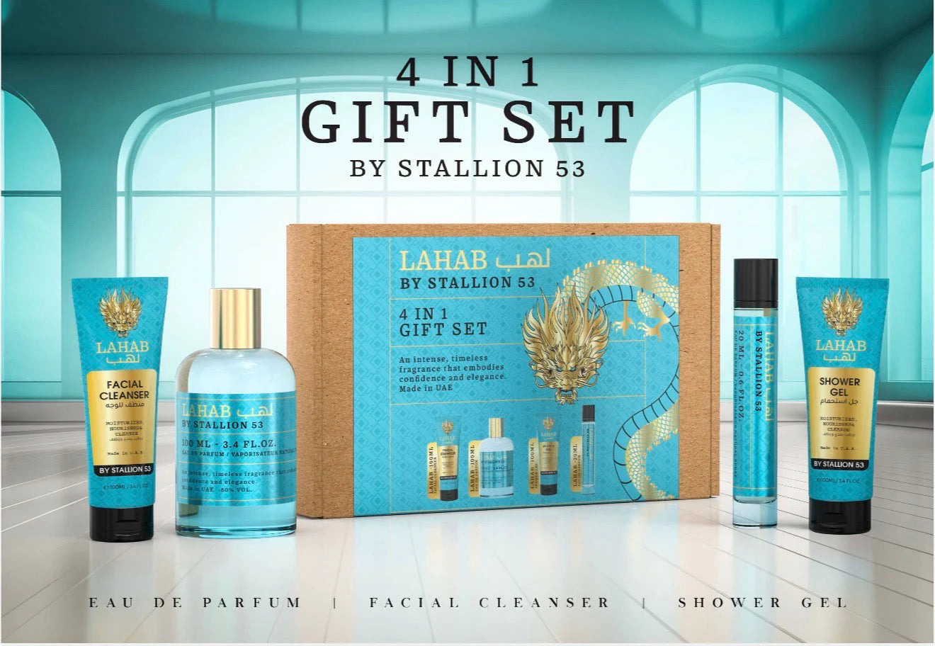GIFT SET 4 IN 1 'LAHAB' BY STALLION 53 EMPER
