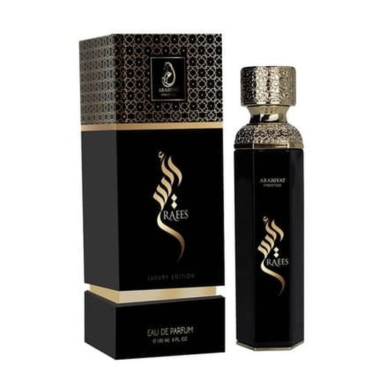 RAEES BLACK by Arabiyat Prestige Luxury Edition EDP Spray 6oz (180ml)