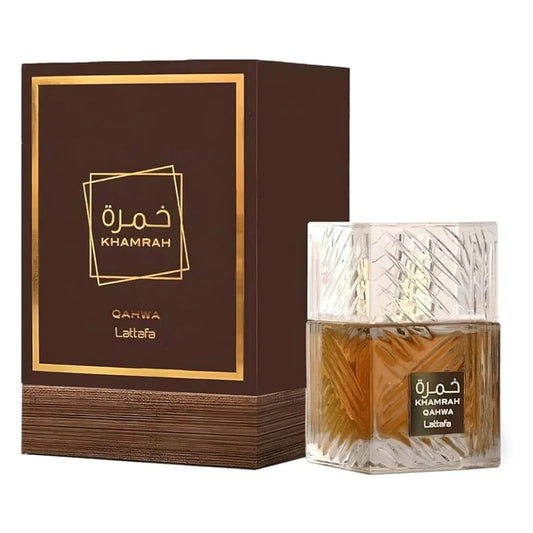 Lattafa Unisex Khamrah Qahwa EDP Spray 3.4 oz