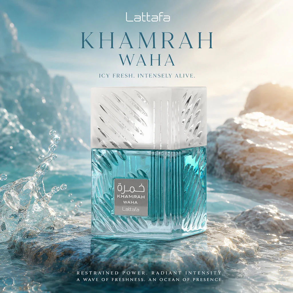 ((HOT NEW LAUNCH)) Lattafa KHAMRAH WAHA Unisex - 3.4oz (100ml)